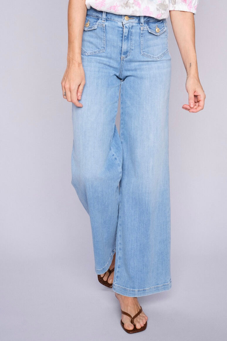 Colette Grendel Jeans  Long | Light Blue | Jeans fra Mos Mosh