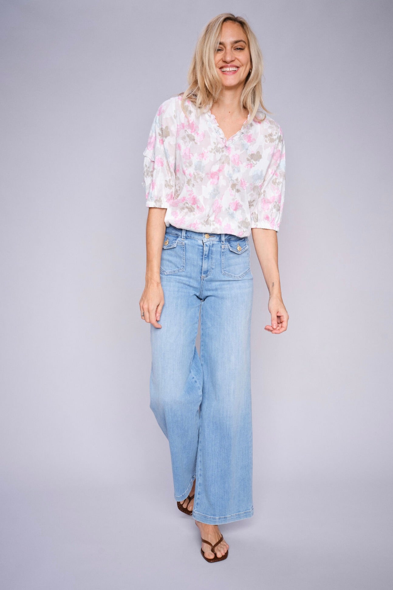 Colette Grendel Jeans  Long | Light Blue | Jeans fra Mos Mosh