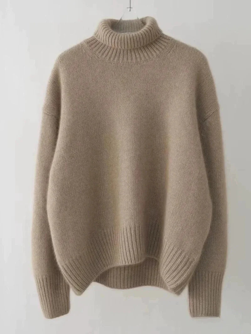 Camille - Turtleneck Cashmere Loose Sweater