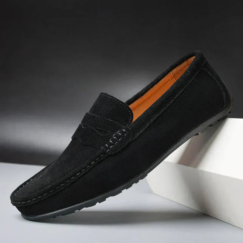 Kathrine™ | Stilfulde Ruskindsloafers