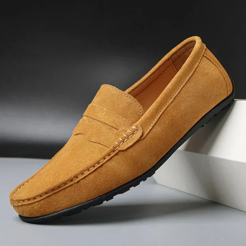 Kathrine™ | Stilfulde Ruskindsloafers