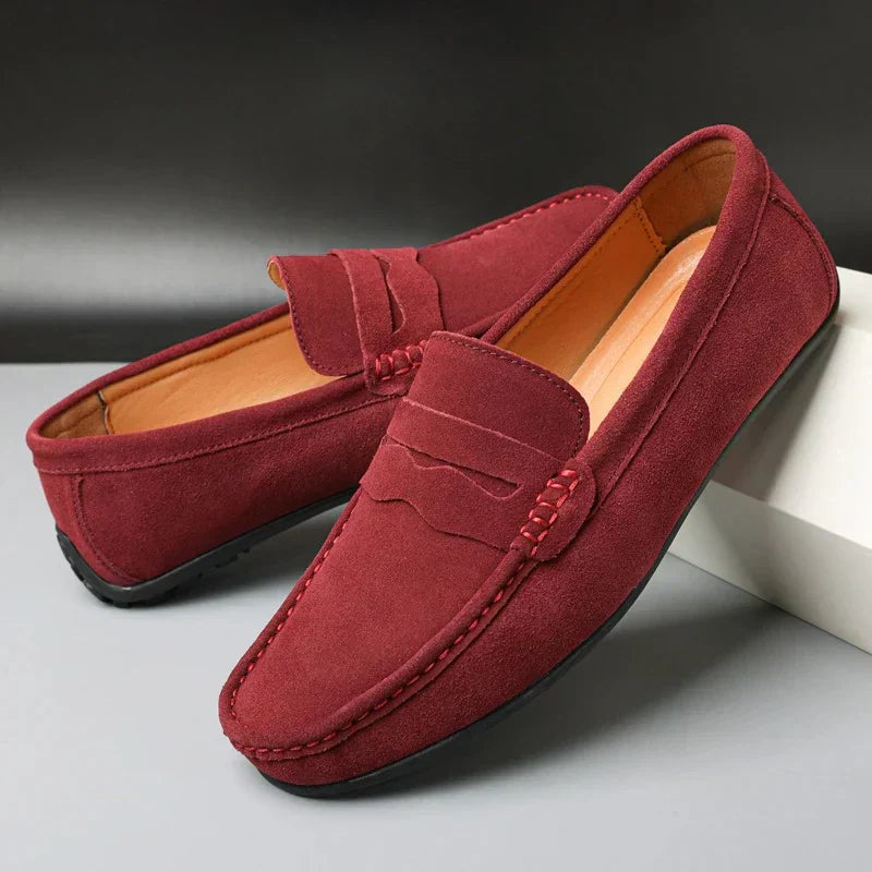 Kathrine™ | Stilfulde Ruskindsloafers