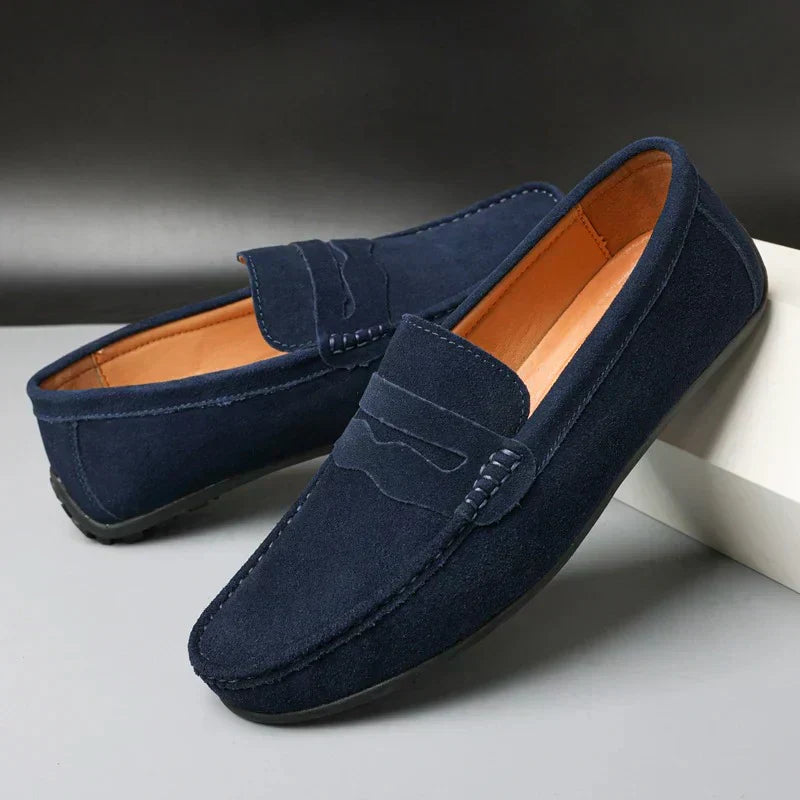 Kathrine™ | Stilfulde Ruskindsloafers