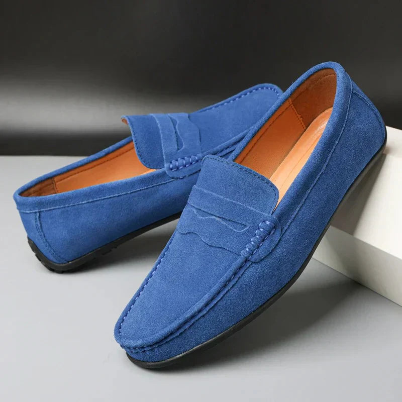 Kathrine™ | Stilfulde Ruskindsloafers